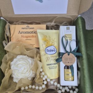 Cutie cadou de răsfăț parfumat – Magnolie & Vanilie